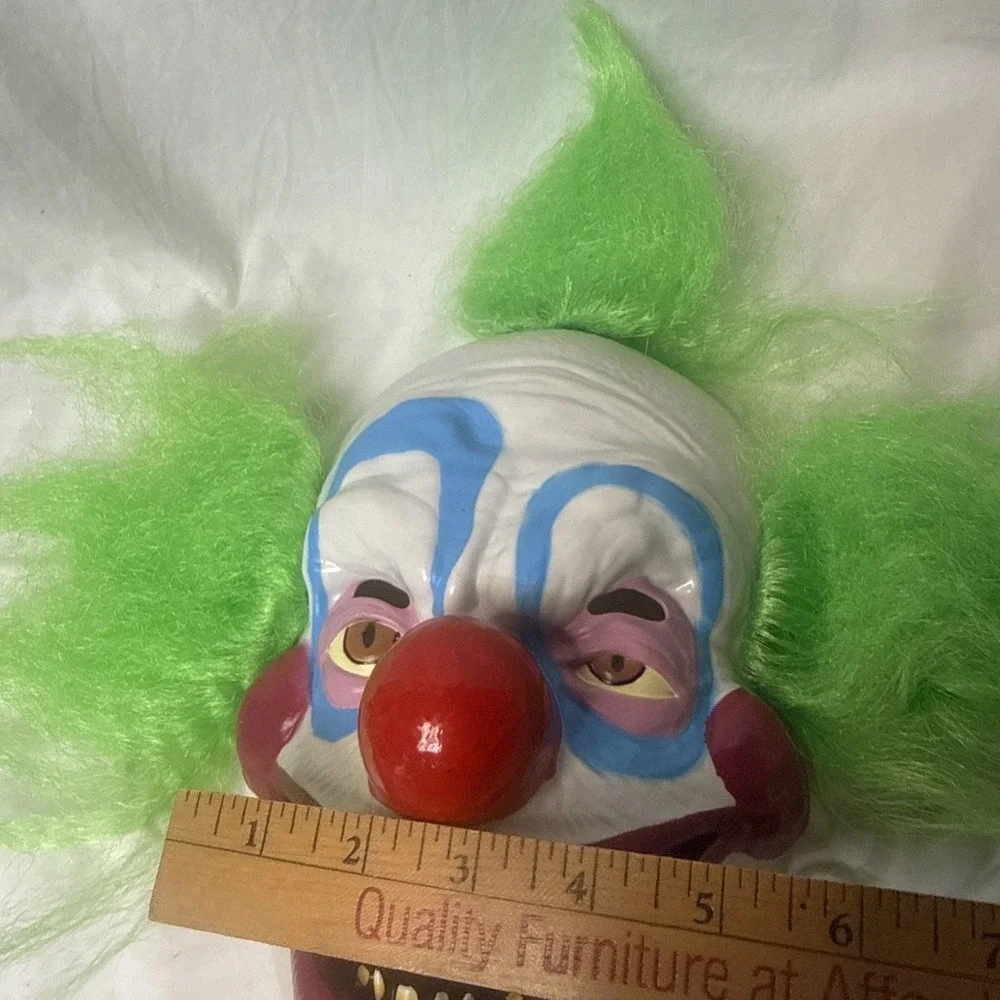 Halloween Shorty Killer Klowns Outter Space Mask Hard Plastic 1988 Scary Clown - Picture 7 of 7